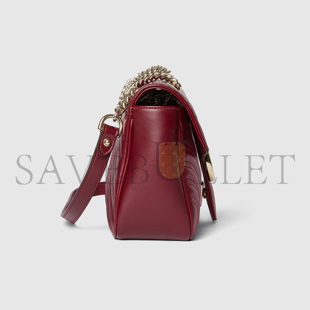 G*u*i gg marmont small shoulder bag 443497 (25*15*8cm)